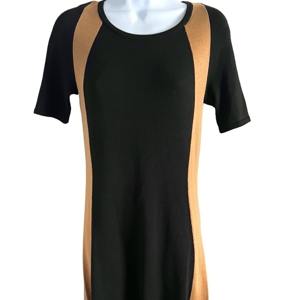 Melonie T | Sweater Dress | Short Sleeve with Back Zipper